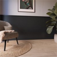 Decowall Acoustic zwart 260x30cm 2st