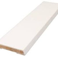 Deurlijst mdf wr 12x92x2250 mm trapezium wit  geprimed (per 5 st)