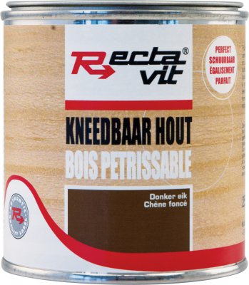 Rectavit kneedbaar hout  donkere eik 250 ml