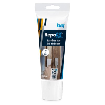 Repafill kneedbaar hout wit (pasta) 200 ml